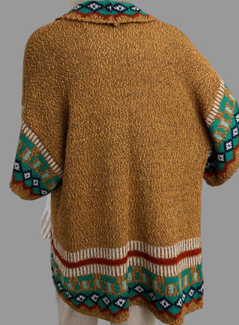 CANYON SOUL CARDIGAN SWEATER KIMONO IN MUSTARD
