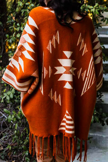 SOUTHERN COUNTRY SPIRIT JACKET CARDIGAN IN RUST