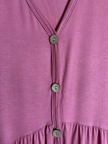 22-26 SIZE - OVERSIZED TUNIC MAUVE-------SALE