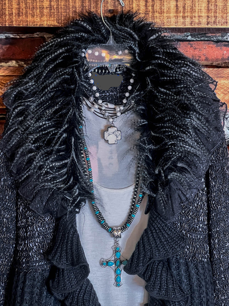 6-10 STYLISH CARDIGAN SWEATER IN GRAY------SALE