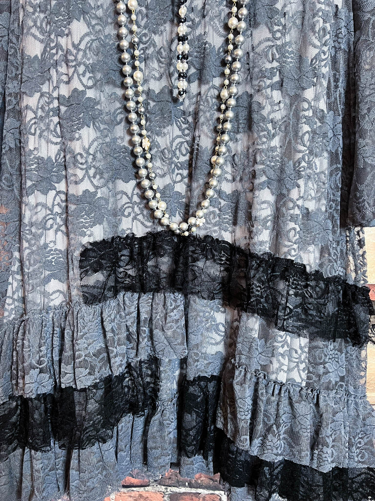 Pure Enchantment Gray Lace Dress