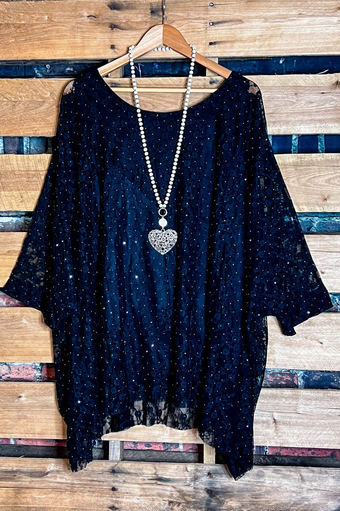 Confident Glamour Tunic Black Timeless & Fabulous