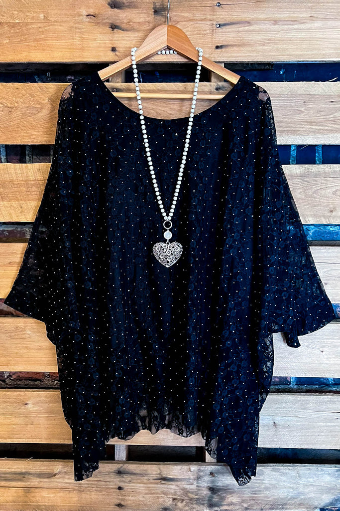 Confident Glamour Tunic Black Timeless & Fabulous