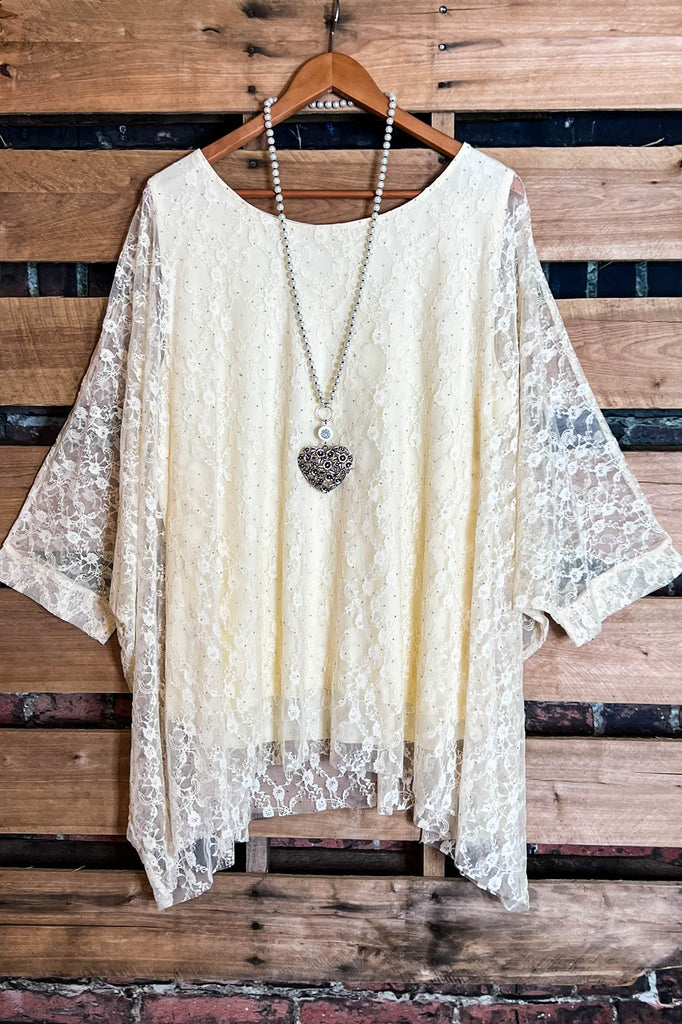 Confident Glamour Tunic Beige Timeless & Fabulous