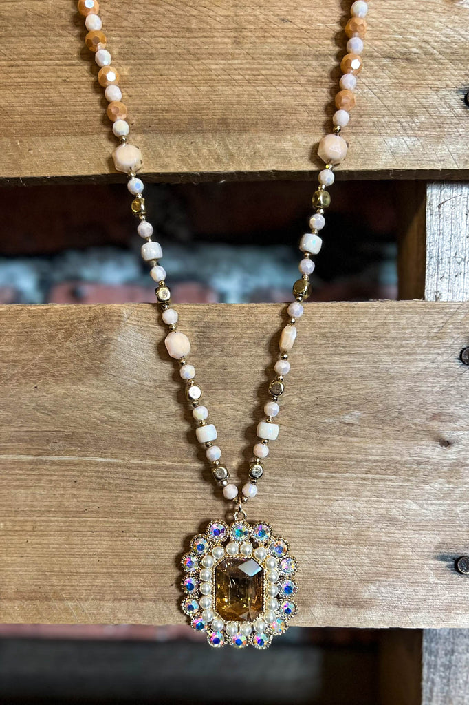 Treasure My Love Crystal Necklace