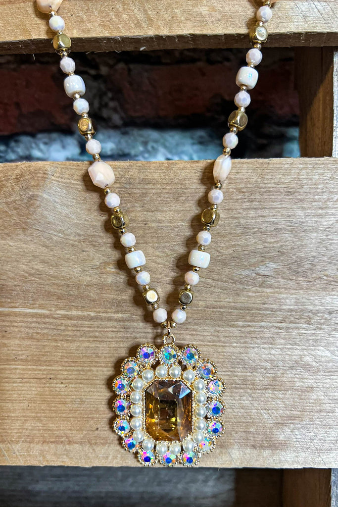 Treasure My Love Crystal Necklace