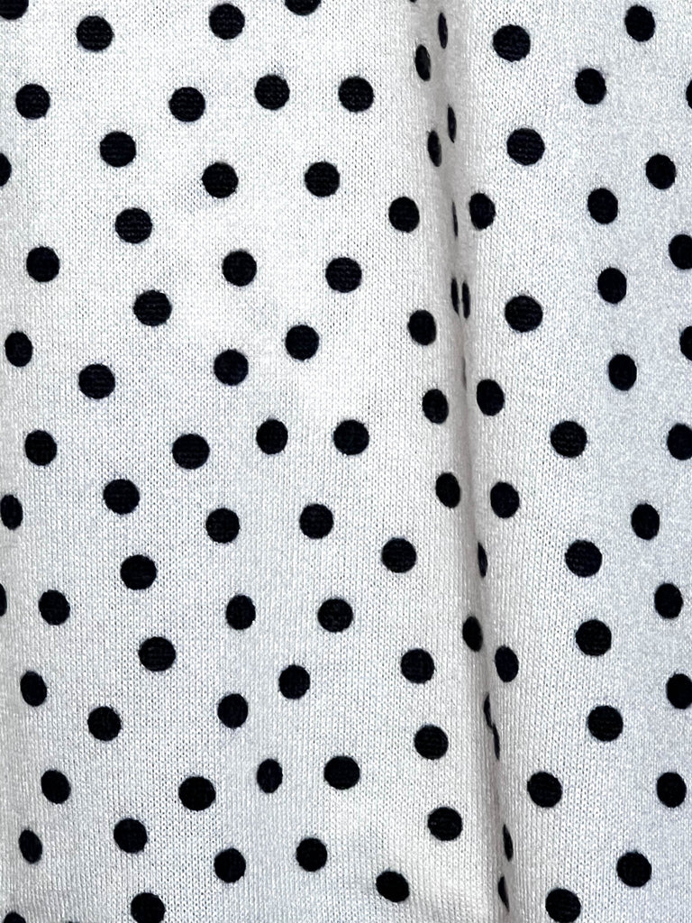 DARLING BE MINE POLKA DOT TUNIC IN BLACK AND CREAM