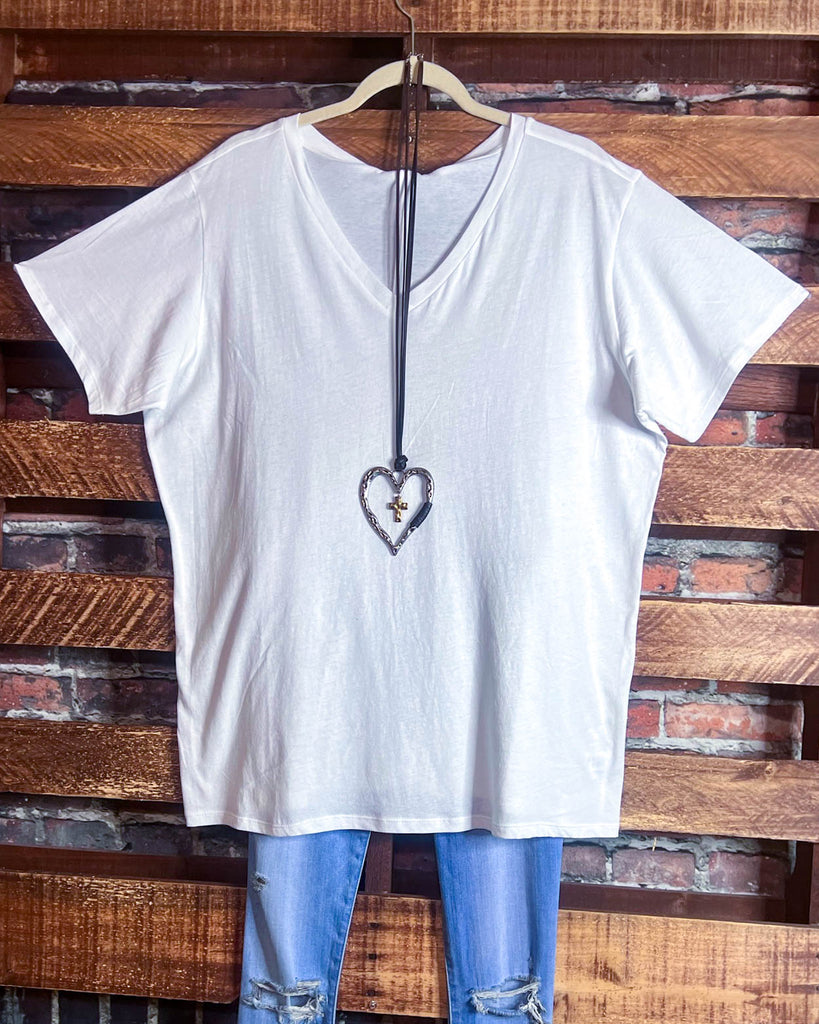 EVERYDAY BASIC 100% COTTON WHITE T-SHIRT