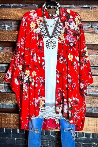 Sweet Life Mint & Multi-Color Kimono