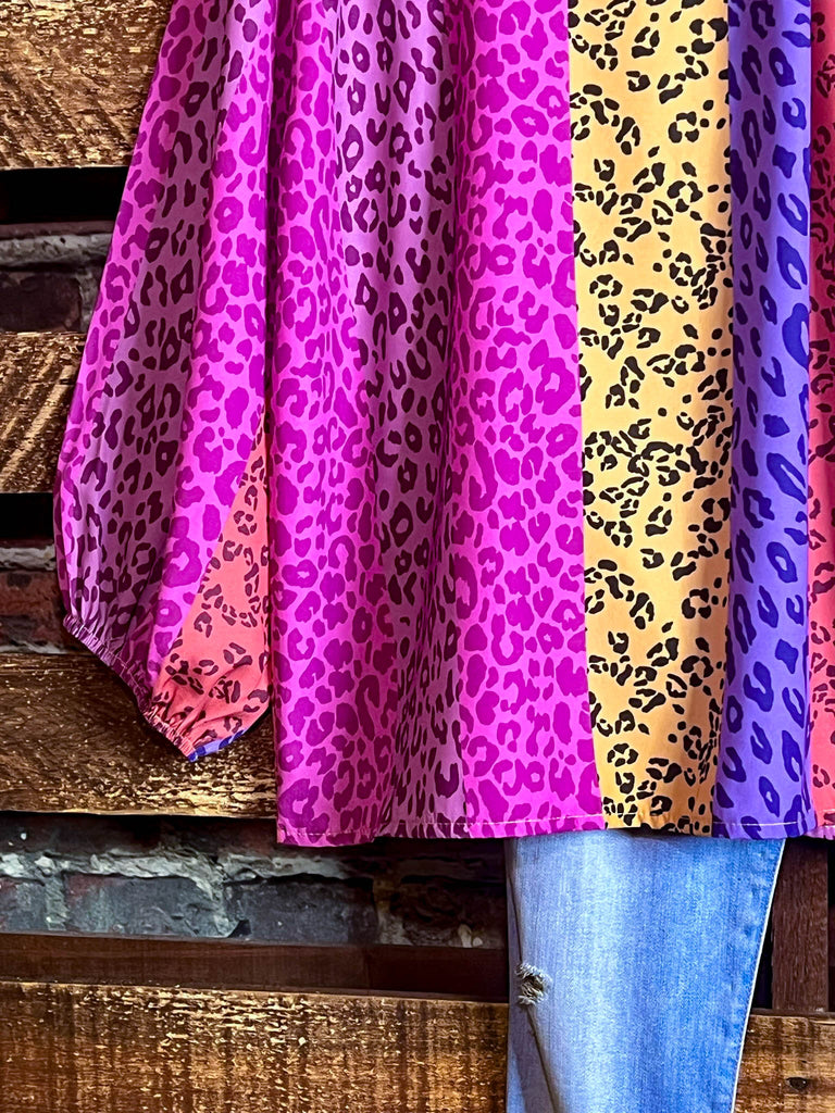 Fight The Feeling Multi-Color Animal Print Tunic
