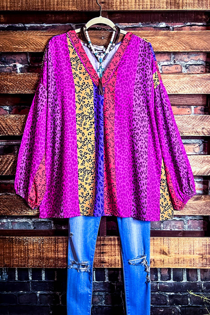Fight The Feeling Multi-Color Animal Print Tunic