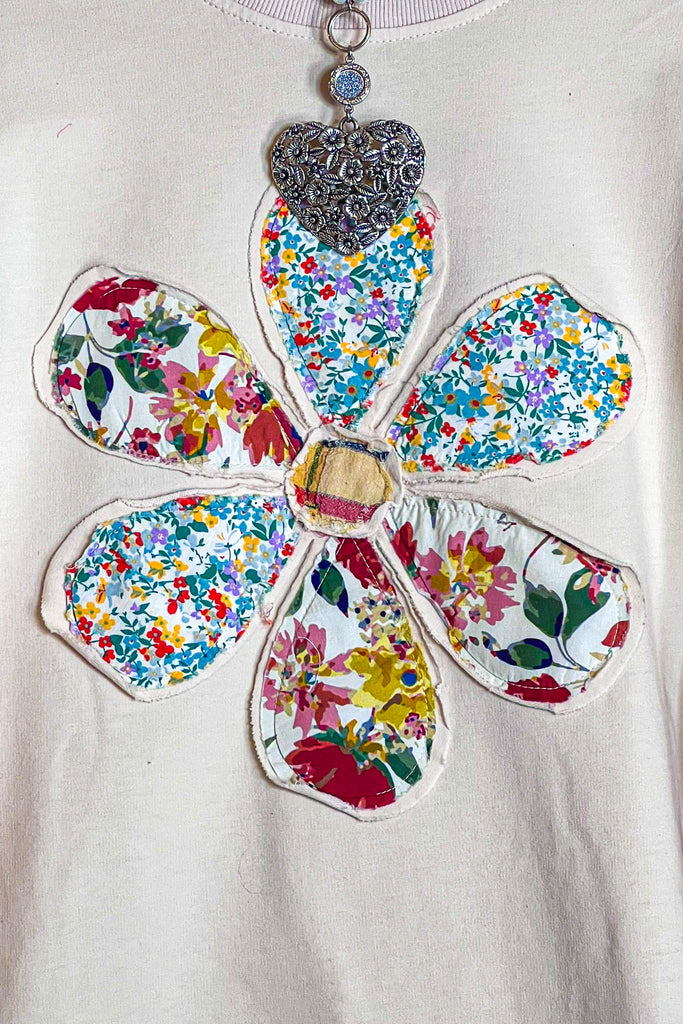 THE ART FOR THE SOUL 100% COTTON COMFY SOFT SWEATSHIRT IN BEIGE OATMEAL