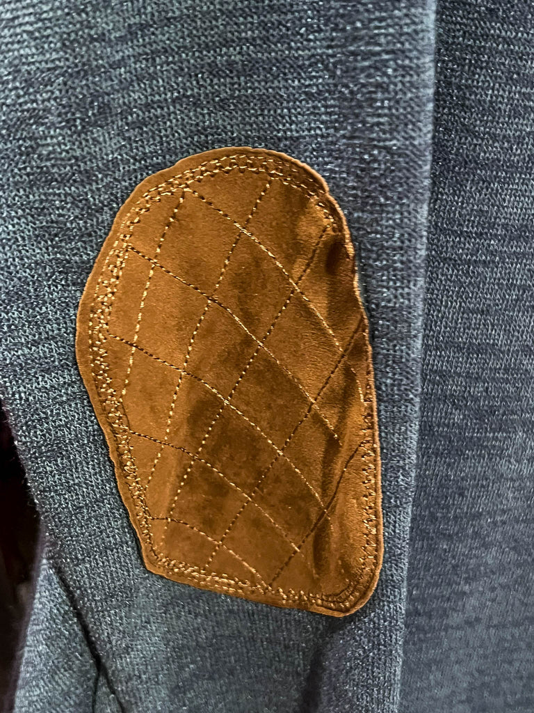 DRESS WITH CHARMING ELBOW PATCH IN DARK GRAY--------SALE