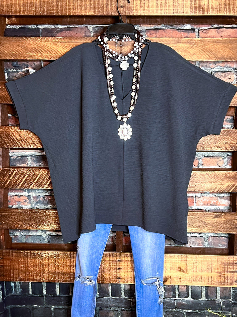 3X-4X SIZE - DOWNTOWN EASY LOOK TOP IN GRAY---------SALE