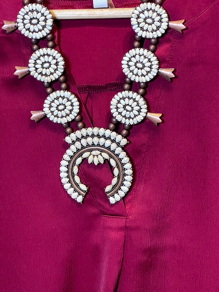 Light Of My Life Burgundy Satin Blouse-------Sale