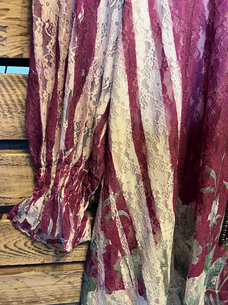 A Moment To Remember Floral Lace Dress in Multi-Color