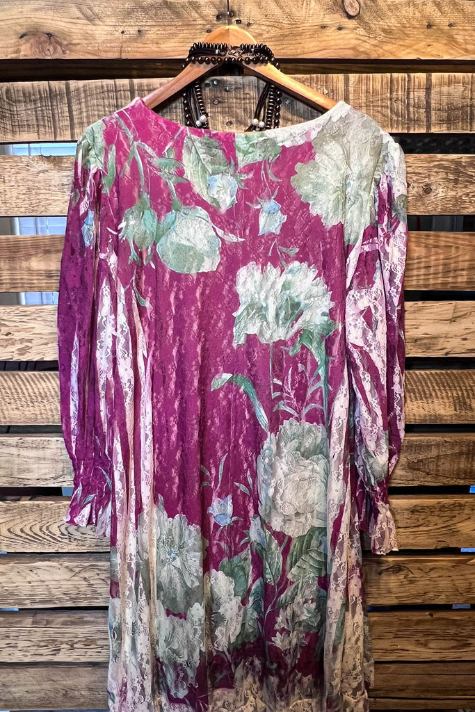 A Moment To Remember Floral Lace Dress in Multi-Color