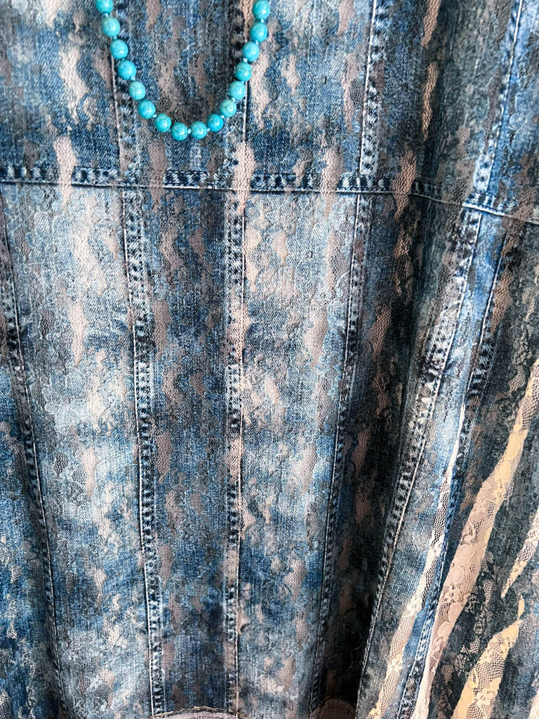 The Beauty Of Becoming Blue Denim Dress Tunic