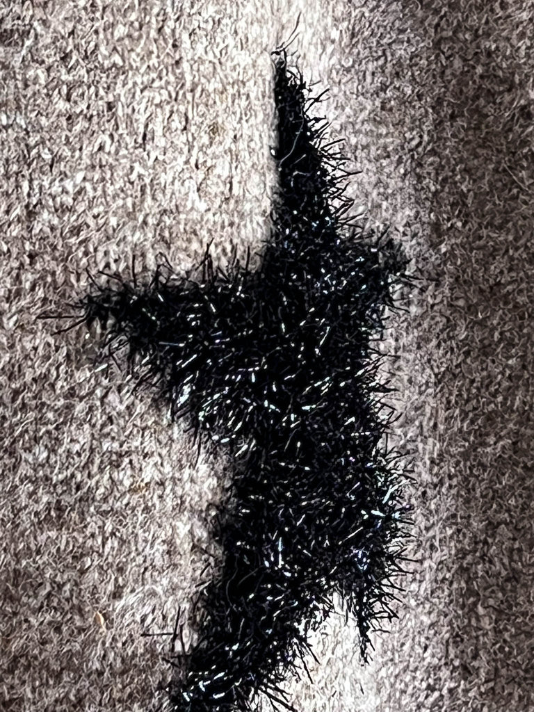 THE BRIGHTER STARS PATCH PULLOVER SWEATER IN MOCHA