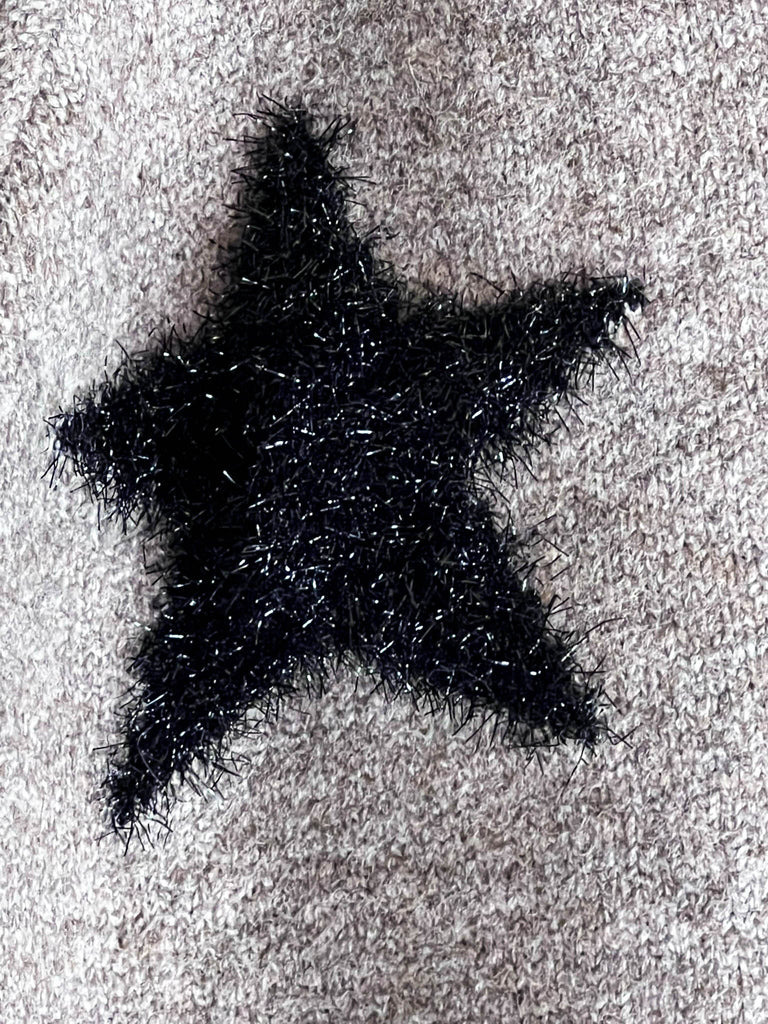 STARS IN THE SKY TONIGHT  PULLOVER SWEATER IN MOCHA