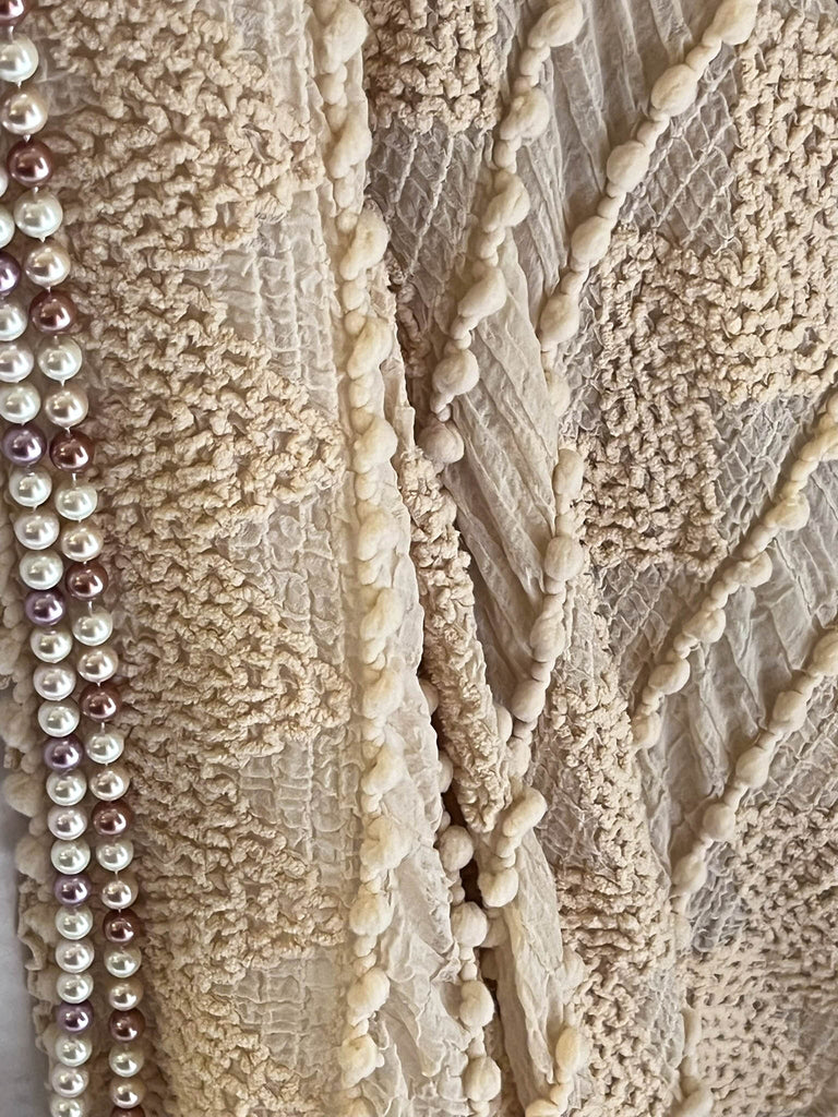 GENUINE SOUL SOFT BOHO EMBELLISHED KIMONO IN BEIGE