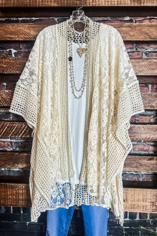 Made For The Moment Soft Cozy Kimono in Classic Cream