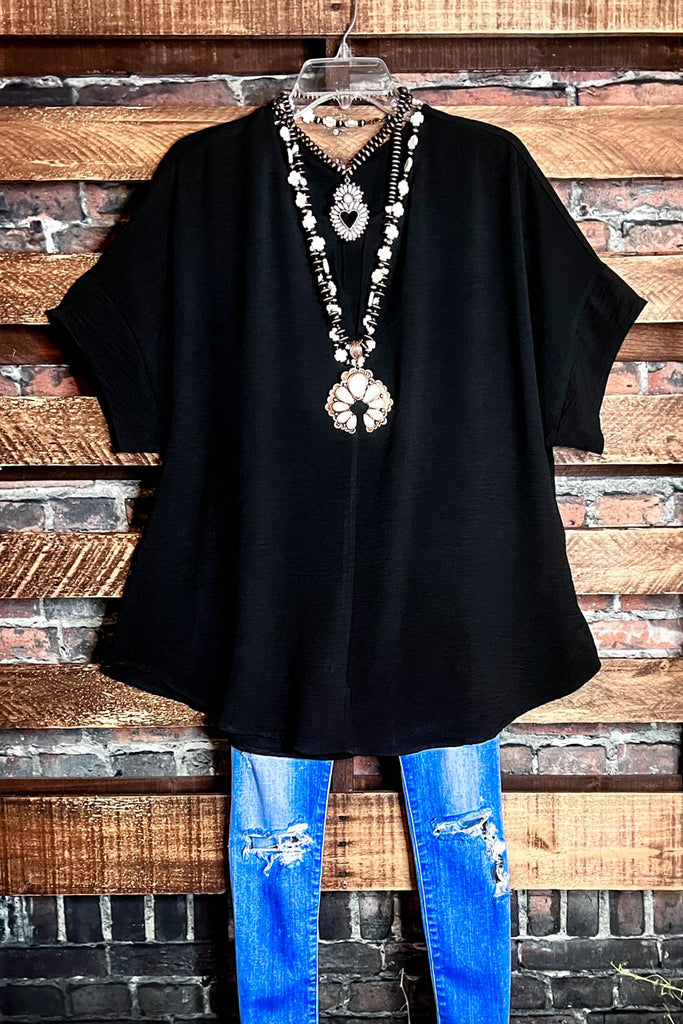 PERFECT OVERSIZED TUNIC BLACK------------SALE