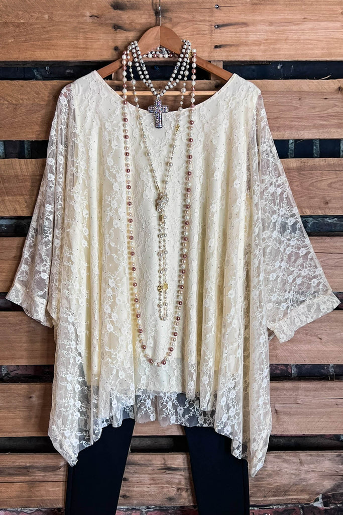 MY FANCY & FAB TIMELESS TUNIC IN BEIGE