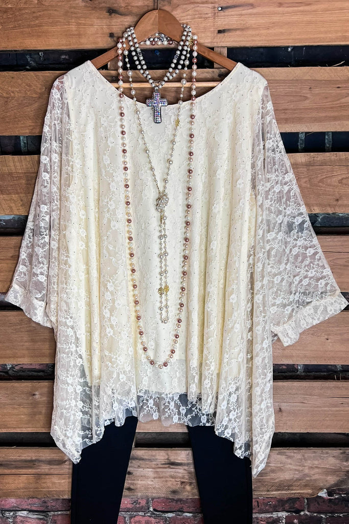 MY FANCY & FAB TIMELESS TUNIC IN BEIGE