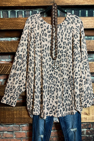 CHARM YOUR WAY FAB SUEDE LEOPARD JACKET HOODIE PATCHED POCKETS---------SALE