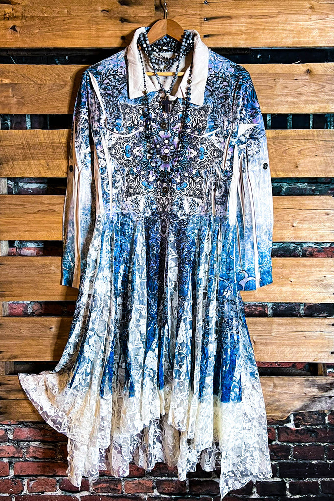 For The Best Suede & Lace Midi Jacket Cardi