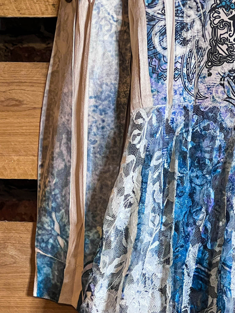 For The Best Suede & Lace Midi Jacket Cardi