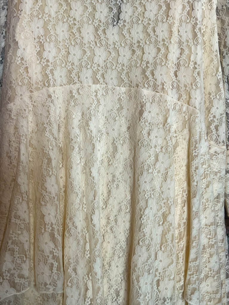 Lovely Days Vintage -Inspired Beige Lace Jacket Cardigan