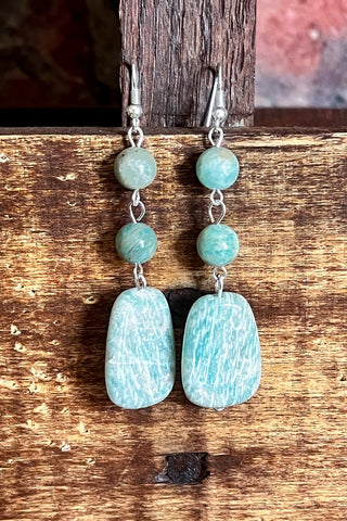 WIND RIVER IVORY TURQUOISE SET EARRING & NECKLACE