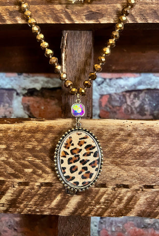 AMAZONITE NATURAL STONES CROSS NECKLACE