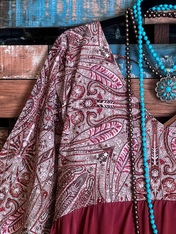 12-24 Size -Top in Rust & Multi --------Sale