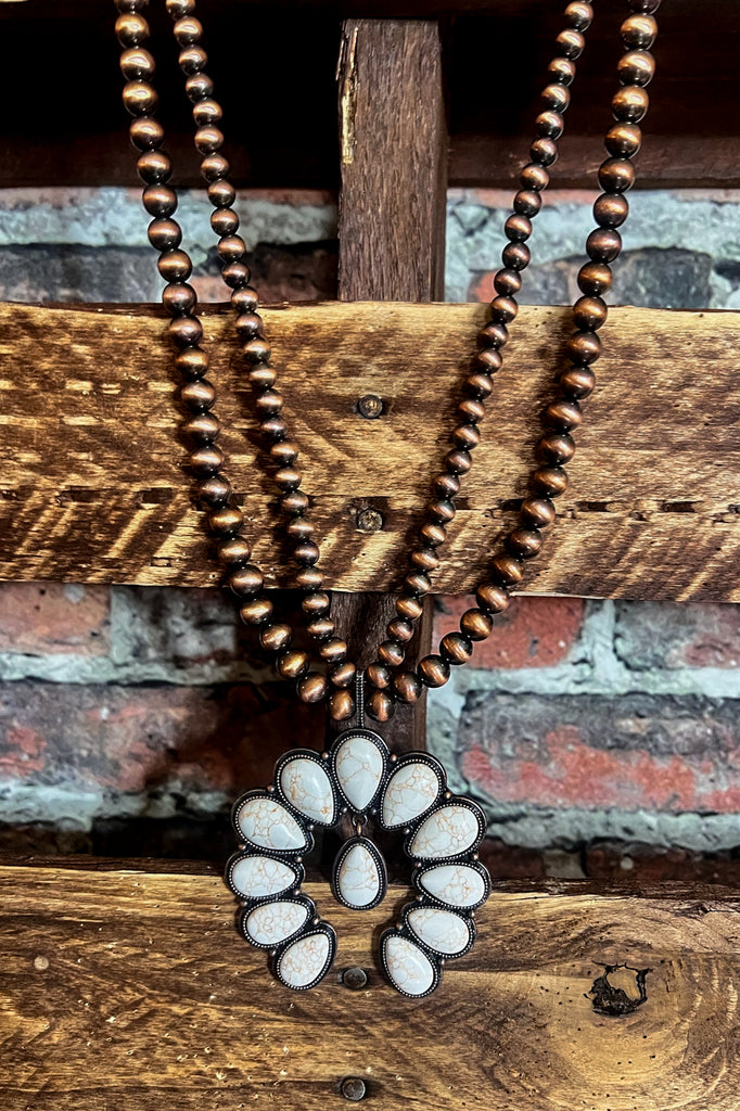 Canyon Moon Ivory Turquoise Necklace