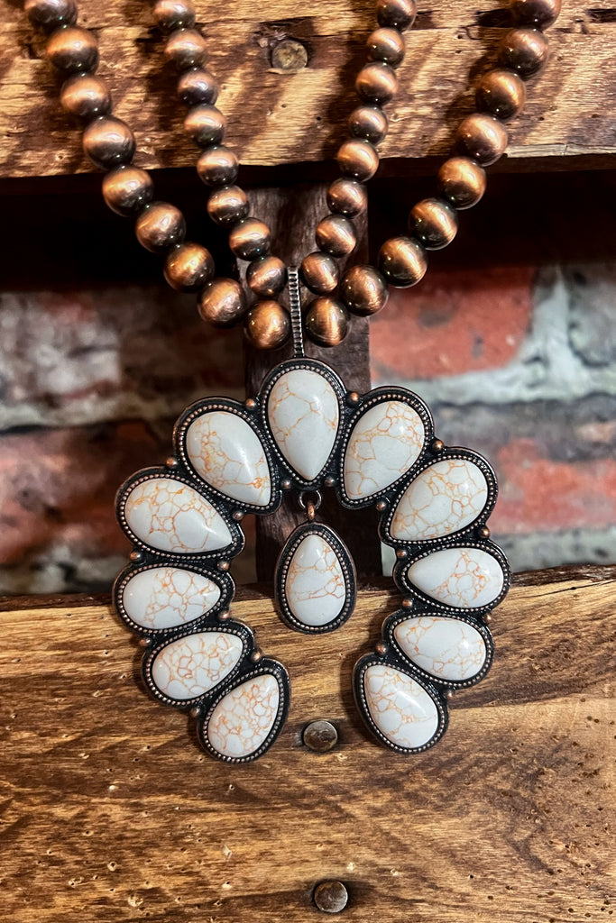 Canyon Moon Ivory Turquoise Necklace