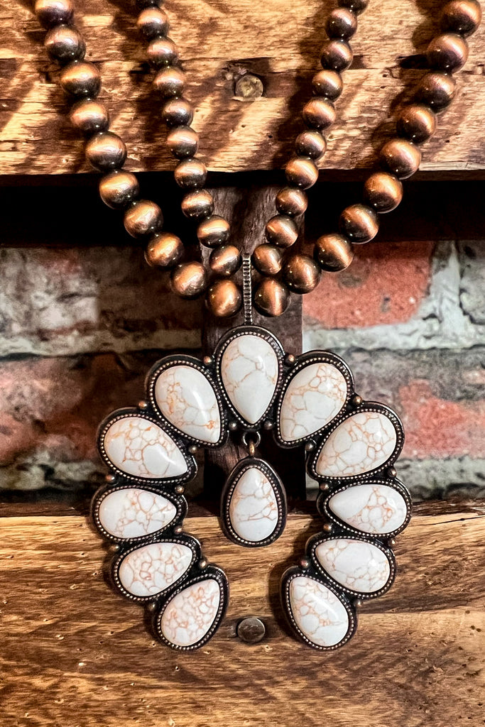 Canyon Moon Ivory Turquoise Necklace