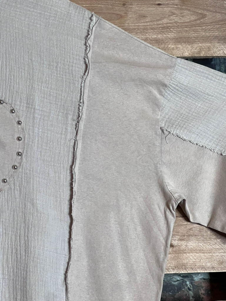 KEEP THINGS SIMPLE 100% COTTON IN GRAY