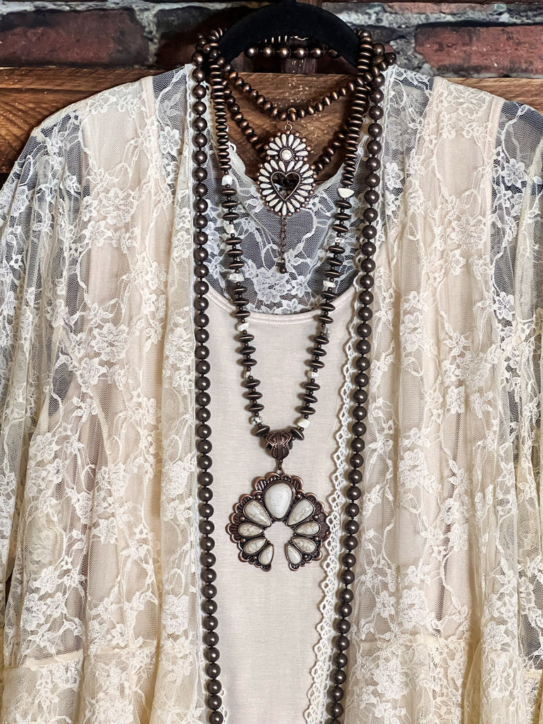 Something Magical Beige Natural Beige Lace jacket Cardigan