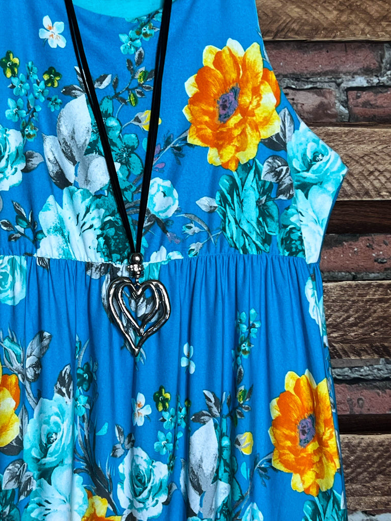 14-16-DREAM MAXI DRESS MULTI-COLOR ----------SALE