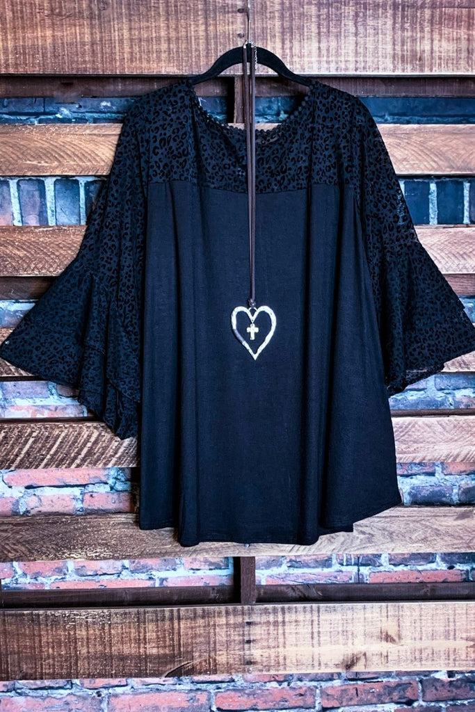 An Absolute Treasure Black Leopard Print Tunic