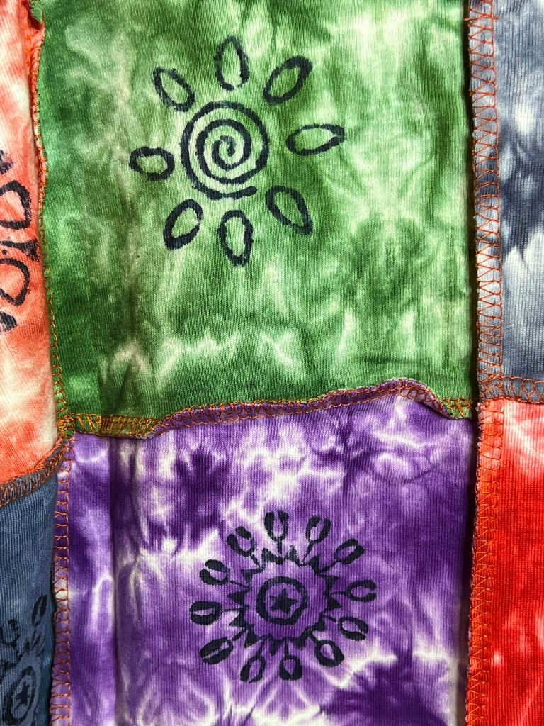 The Journey Begins 100% Cotton Patchwork Hooded Jacket Multi-Color