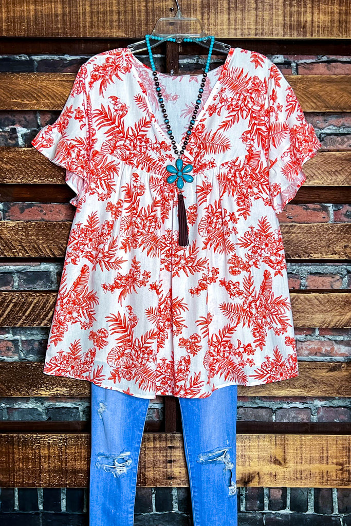 Sunkissed Floral Top in Off White