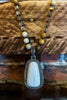 VENUS NATURAL STONE NECKLACE CRYSTAL & IVORY