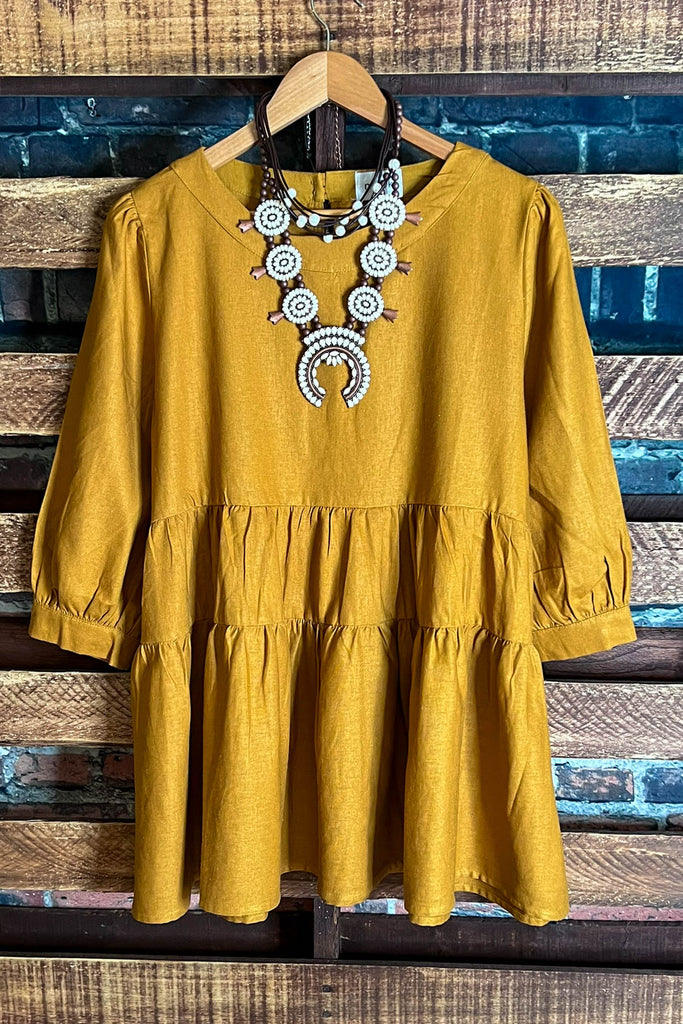 Looking Lovely Mustard Tunic Babydoll