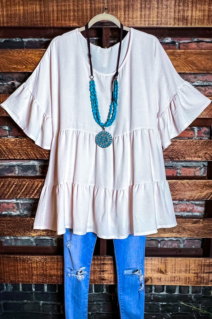 WEEKEND WONDER IVORY OVERSIZED BABYDOOL TUNIC