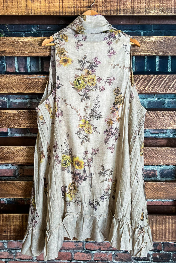 Gentle Spirit Floral Boho-Shabby Vest