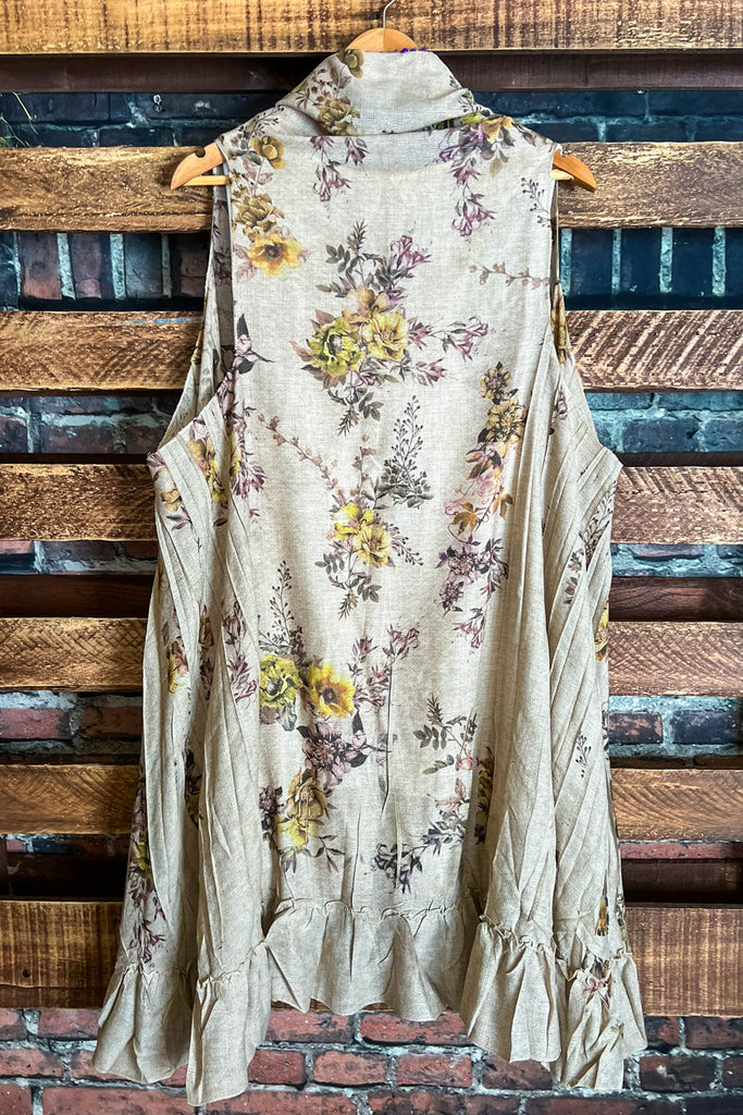 Gentle Spirit Floral Boho-Shabby Vest